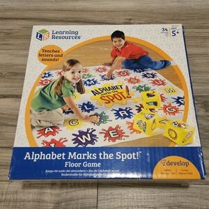NEW Learning Resources Alphabet Marks The Spot Floor Game